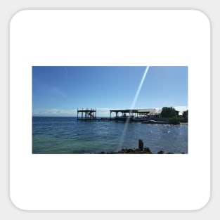 the sun and the beach in landscape architectural in honduras photograph Sticker